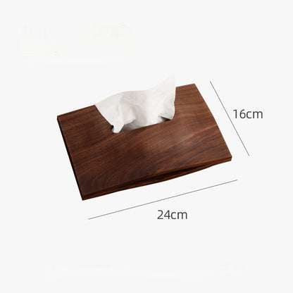 Hills Solid Wooden Desktop Tissue Box