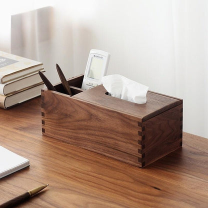 Walnut Tissue Box