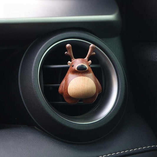 Wooden Fawn Car Aroma Diffuser