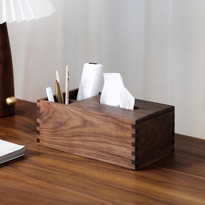 Walnut Tissue Box