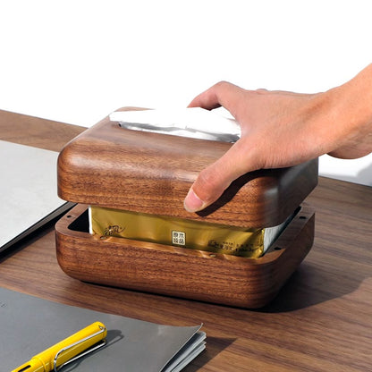 Creative Solid Wooden Tissue Box