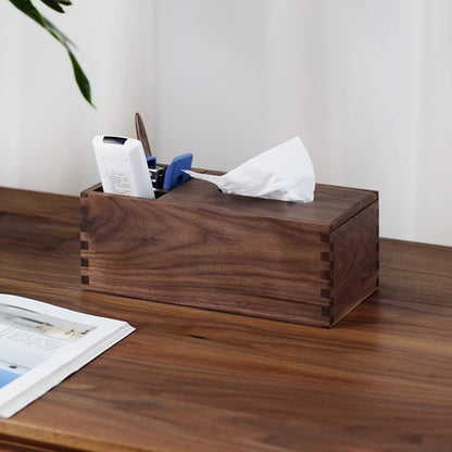 Walnut Tissue Box