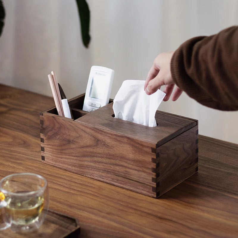 Walnut Tissue Box