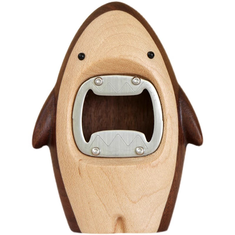 Wooden Shark Bottle Opener